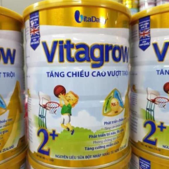 Sữa VitaGrow 2+ 900g Tăng Chiều Cao (trẻ 2 tuổi trở lên) Date 2023