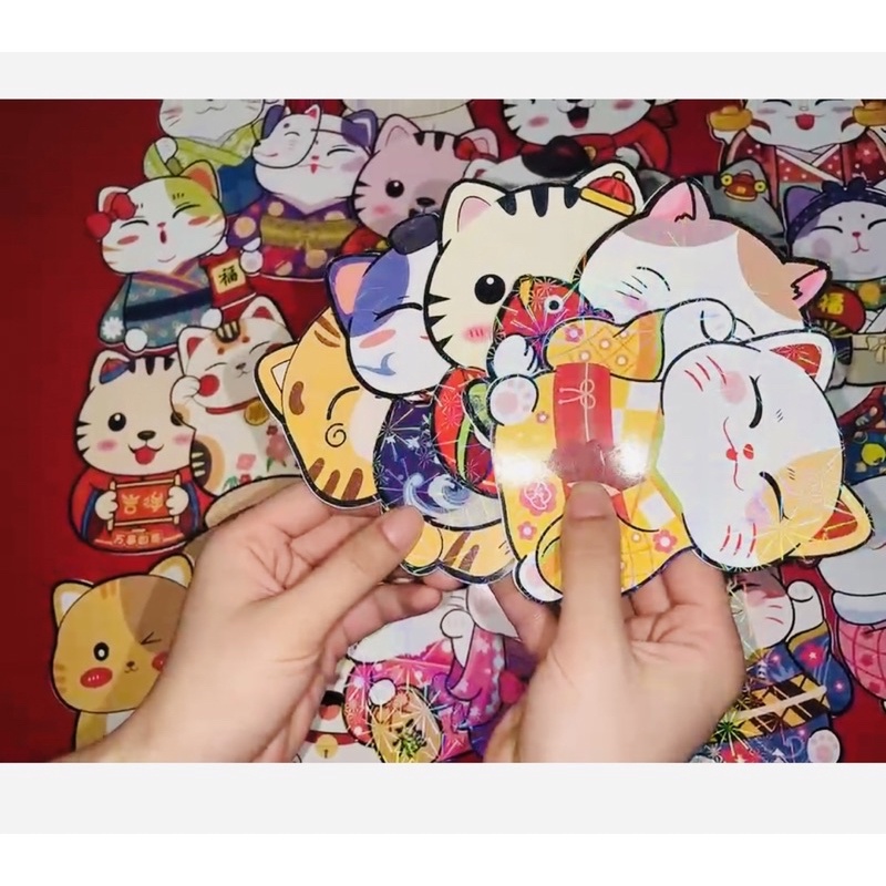 10 Bao lì xì chibi chipi lì xì hoạt hình tết Quý Mão 2023 mới cao cấp đẹp độc lạ