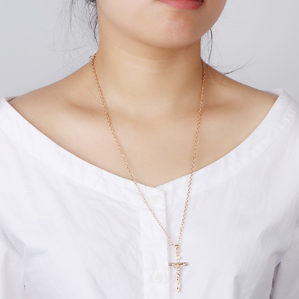 Vòng cổ Mạ Vàng 18K Mặt Thánh Giá