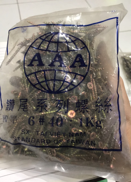 Vít Vàng gỗ răng thưa  3f, 4f, 5f, 6f, 7f