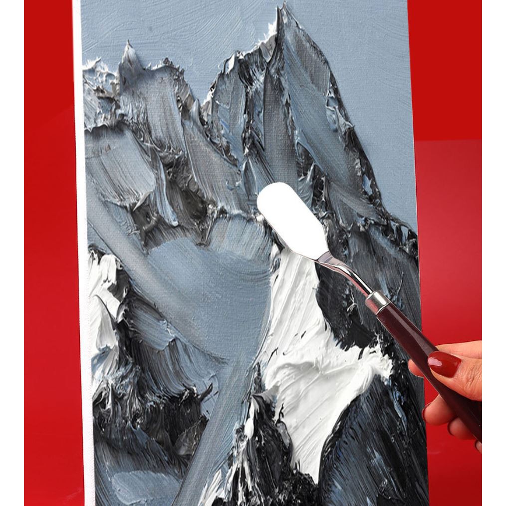 Bay pha màu acrylic, bay lấy màu, bay trộn màu cán nâu loại tốt