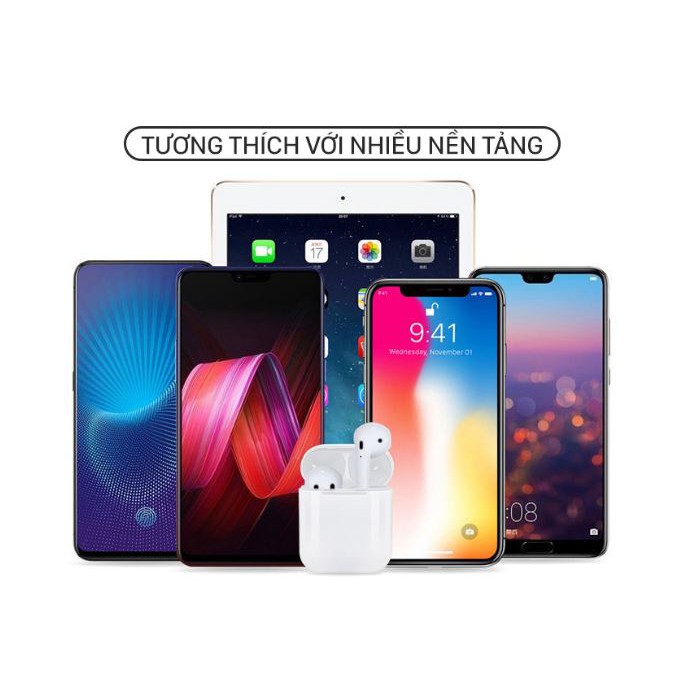 Tai nghe bluetooth i12 Loại tốt không dây i12 TWS - Tai Cảm ứng vân tay Pin khỏe | BigBuy360 - bigbuy360.vn