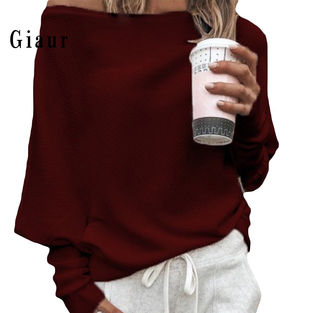 Áo len nữ tay dài hở vai gợi cảm | BigBuy360 - bigbuy360.vn