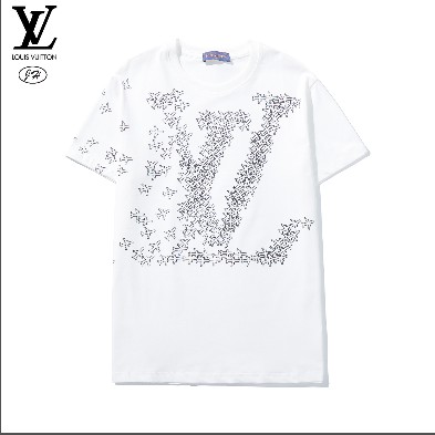 Áo Thun Cotton Ngắn Tay In Chữ Lois Vitn Thời Trang Cho Nam Và Nữ