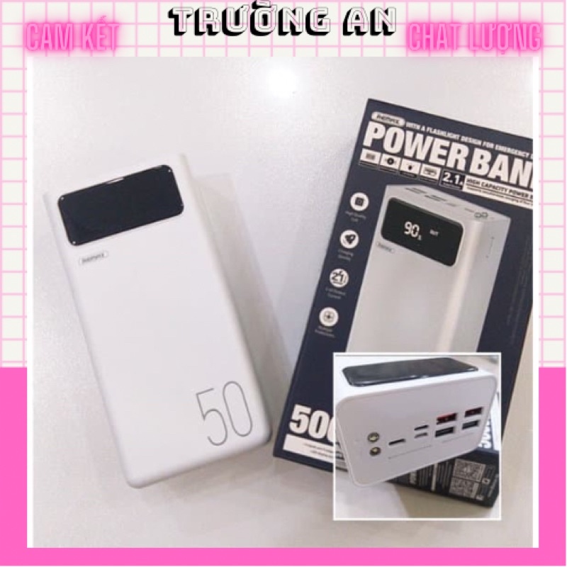 Sạc dự phòng WK chính hãng 50000mah hỗ trợ sạc nhanh