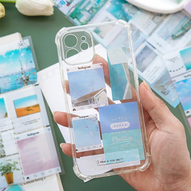Bộ Miếng Dán Trang Trí Chống Thấm Nước Phong Cách Retro Độc Đáo