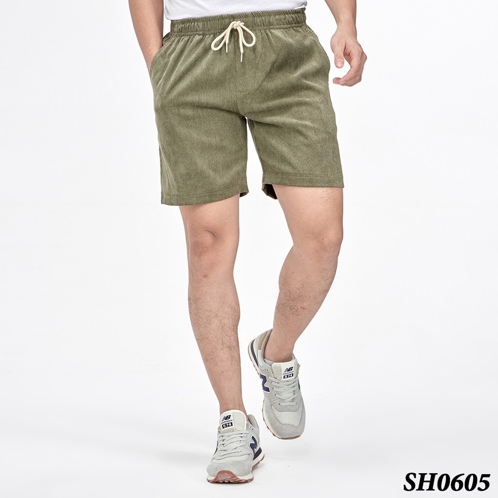 Quần Short Đùi Nhung Tăm Nam Nữ ROUGH Form Unisex Chất Mát Mẻ, Trẻ Trung