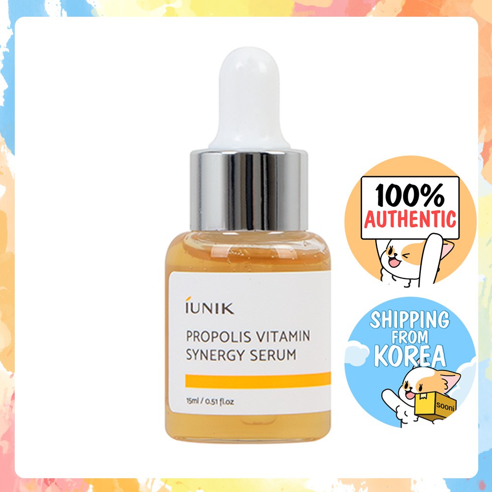 Tinh chất keo ong dưỡng ẩm và tái tạo da IUNIK Propolis Vitamin Synergy mini Serum 15ml