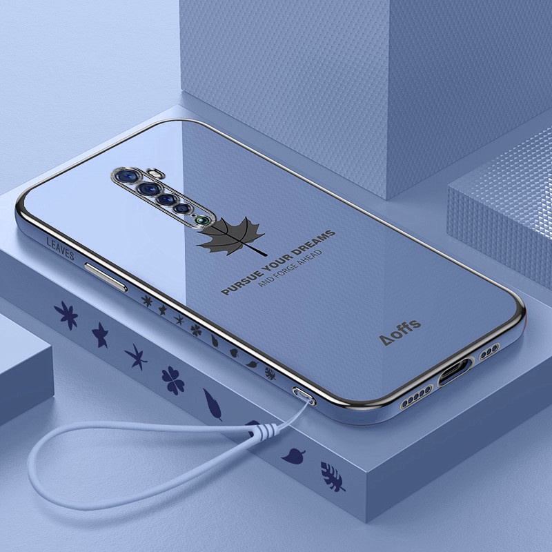 Ốp lưng điện thoại mạ sang trọng tương thích cho OPPO Reno 2 Reno 2F / 5F / 6Z / Reno 7 / 7 Pro / Reno 3 / Reno 4 / Reno 5 / 5 Pro Với bảo vệ ống kính máy ảnh silicone chống sốc Vỏ mềm case