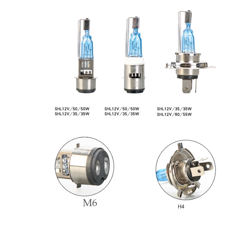 Bóng đèn pha halogen GD110 EN150 SCR HJ125 50W