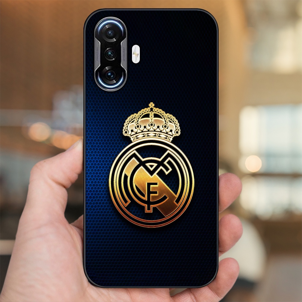 Ốp lưng Xiaomi K40 Gaming viền đen in hình Real Madrid