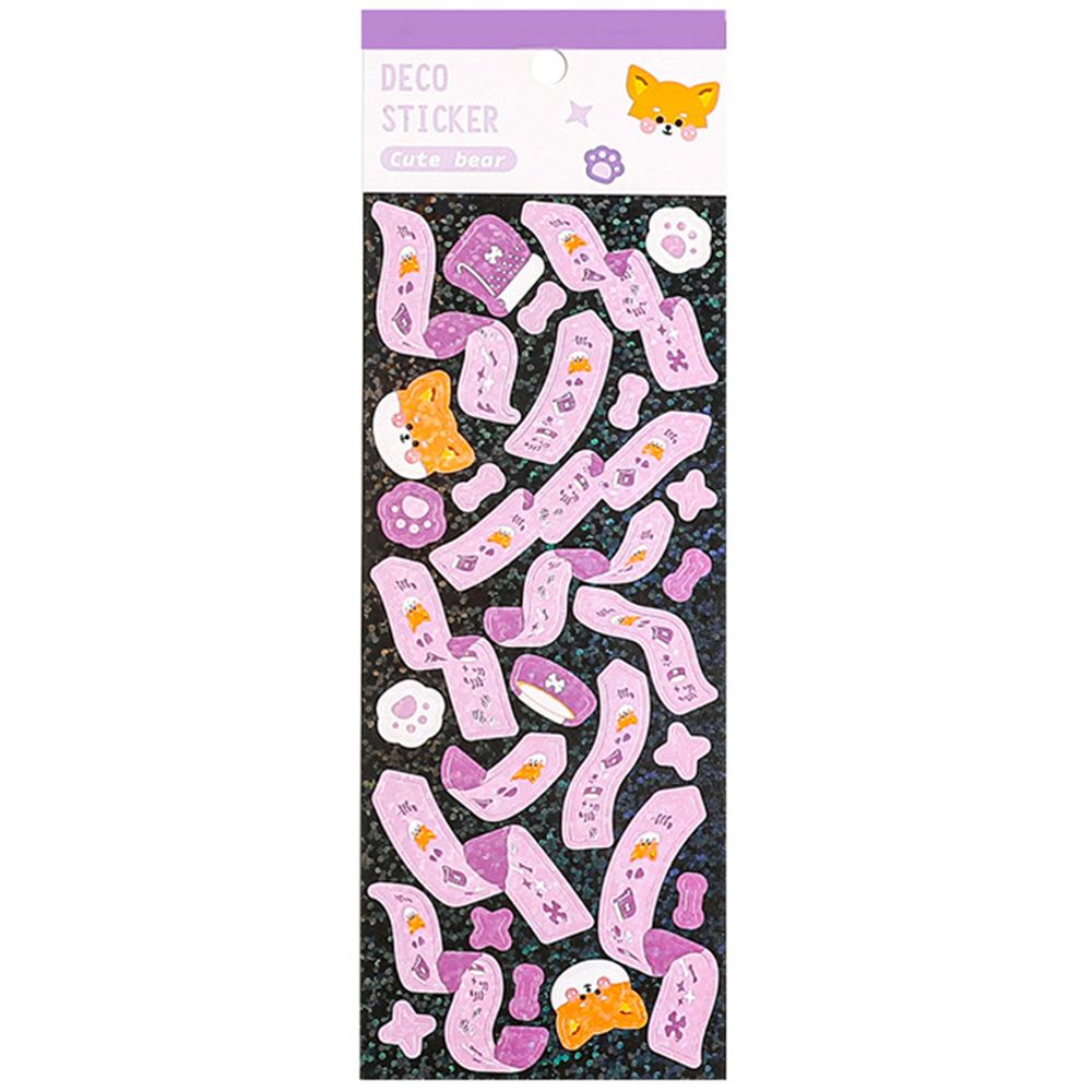1 Tờ Sticker Dán Trang Trí Album Ảnh Họa Tiết Hoa Nhiều Màu Sắc Lấp Lánh DIY