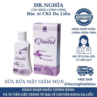 Sữa rửa mặt quatid gsv 120ml sạch mụn, giảm dầu giảm dày sừng