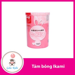 Tăm Bông ikami Thân Giấy - Tăm bông sơ sinh, bông ngoáy tai cho bé