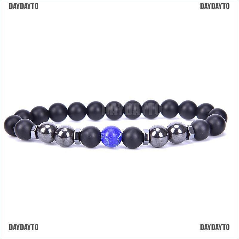 Chuỗi Hạt Đá Hematite Màu Đen Từ Tính Chăm Sóc Sức Khỏe