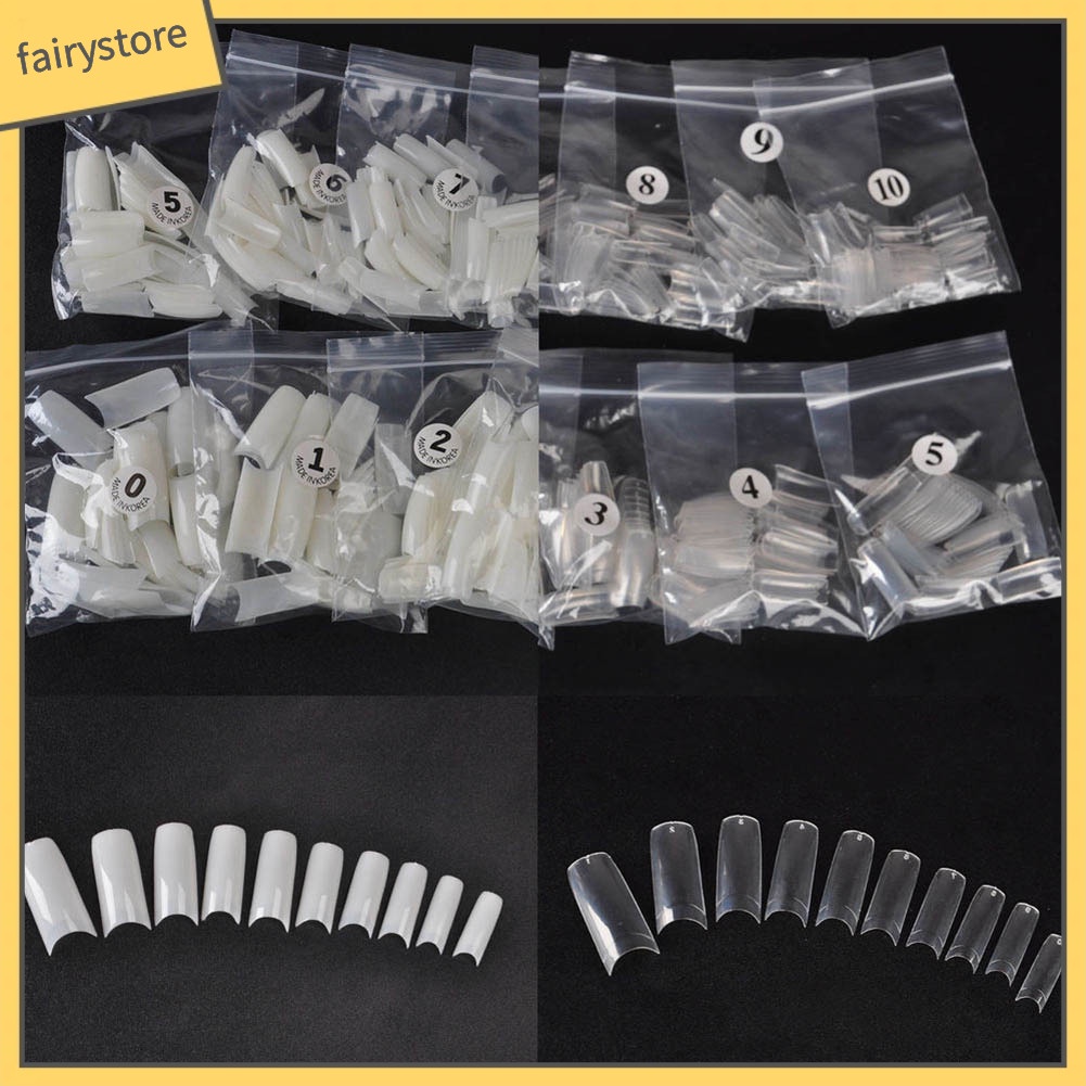 Set 500 Móng Tay Giả Bằng Acrylic Dùng Trang Trí Nghệ Thuật Cho Nữ