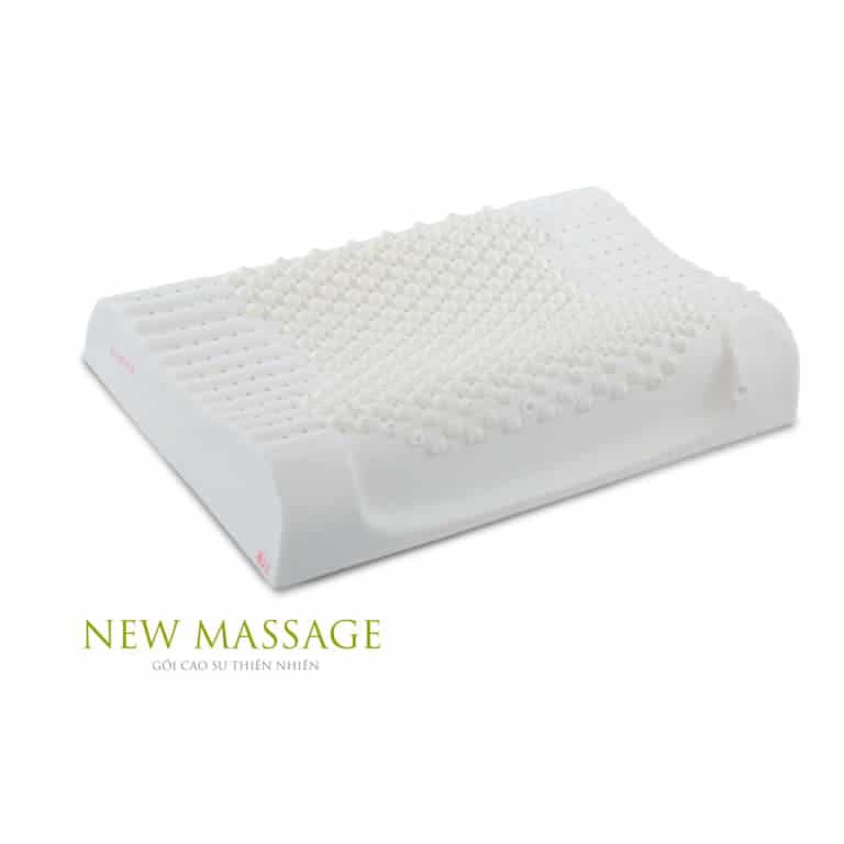 Gối cao su Massage G1 Vạn Thành, hỗ trợ giấc ngủ, nâng đỡ vai gáy, 100% từ cao su thiên nhiên - Tặng vỏ gối [Chính hãng]