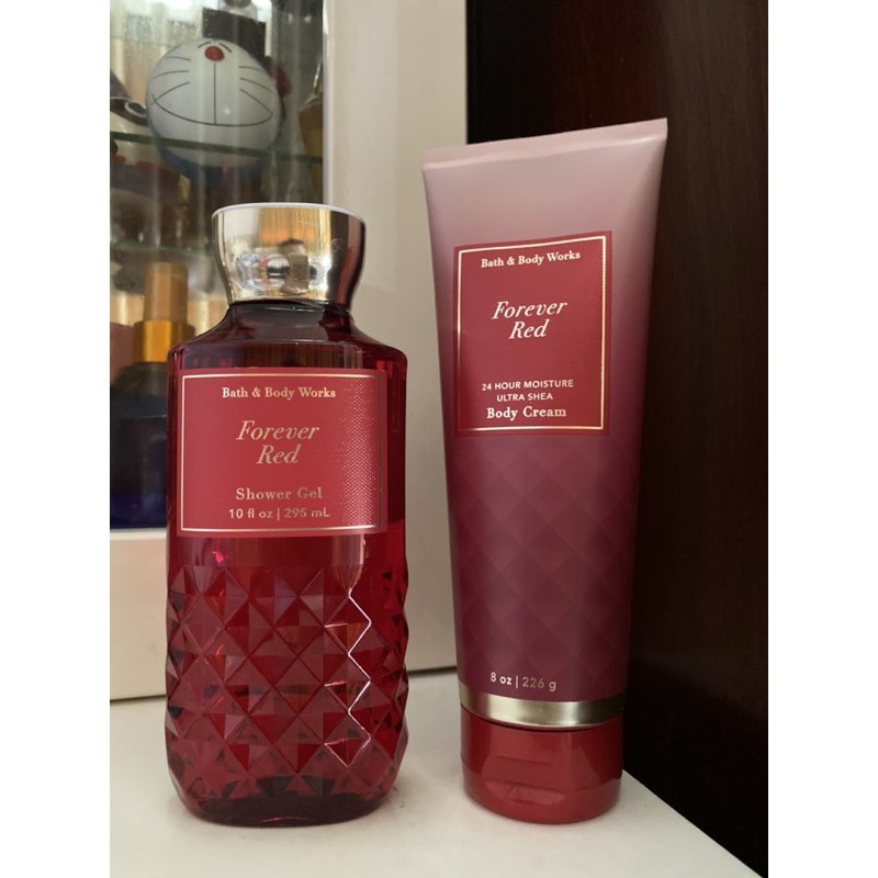 BILL US - Bộ sản phẩm Set 2 chai Forever red của Bath and body works fullsize