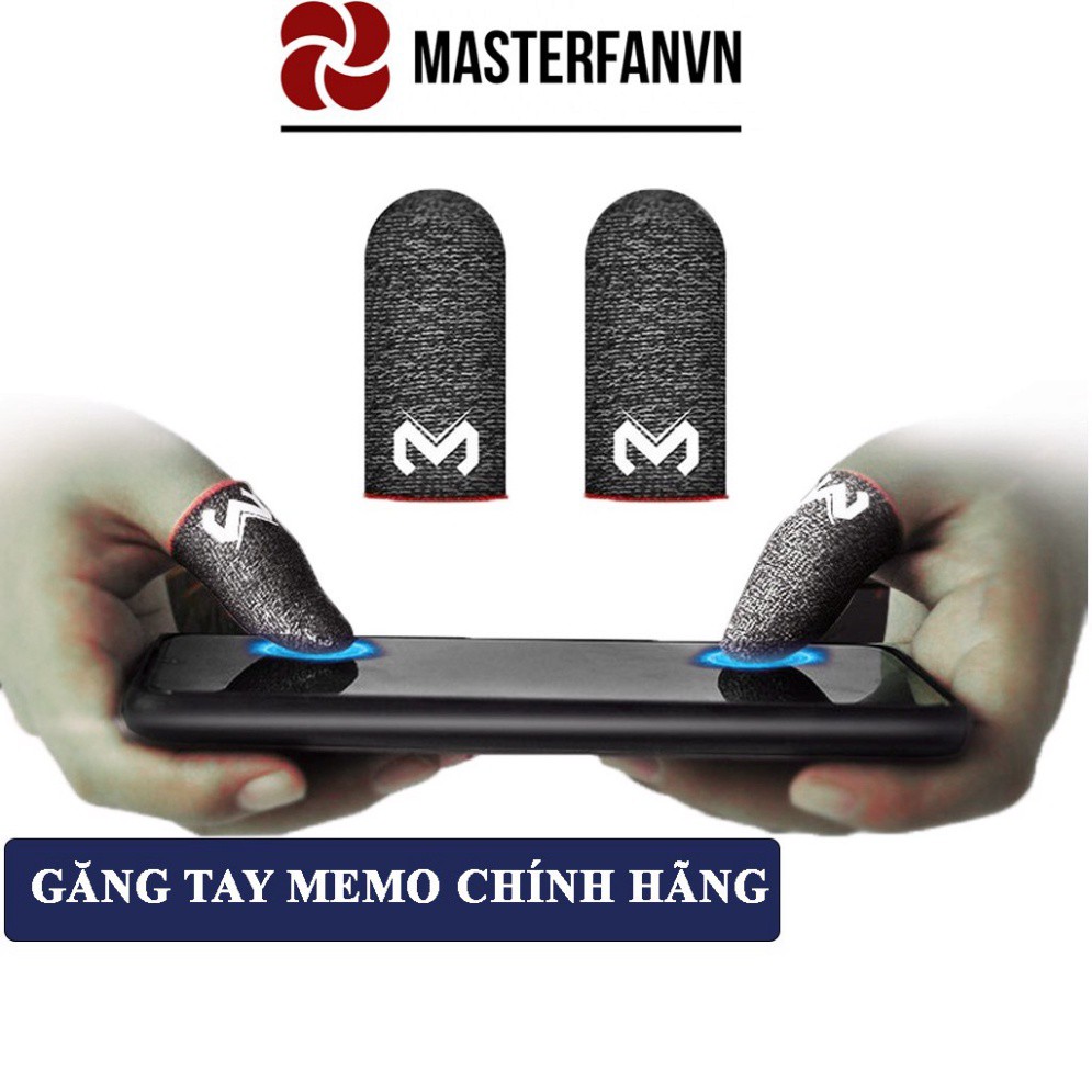 Găng tay chơi game MEMO dành cho điện thoại sợi carbon cảm ứng nhạy cho game PUBG FF Tốc Chiến Liên Quân mobile 4.9 - Hà