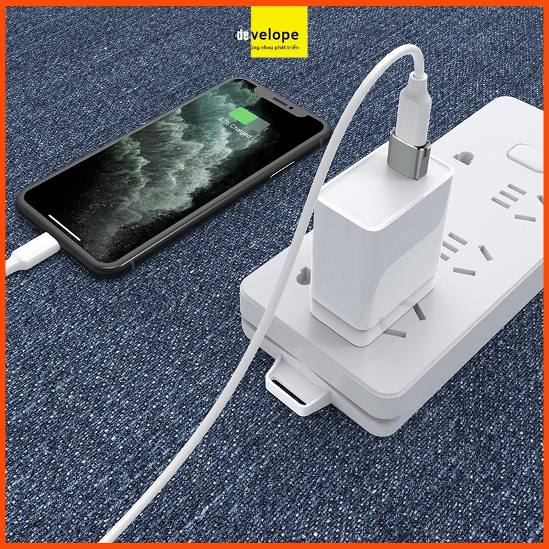 USB nghe nhạc, bộ chuyển đổi OTG âm thanh, jack chuyển đổi tai nghe - sạc USB sang USB-C -DEVELOPE