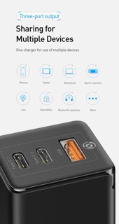 Củ sạc nhanh Baseus GAN 65w