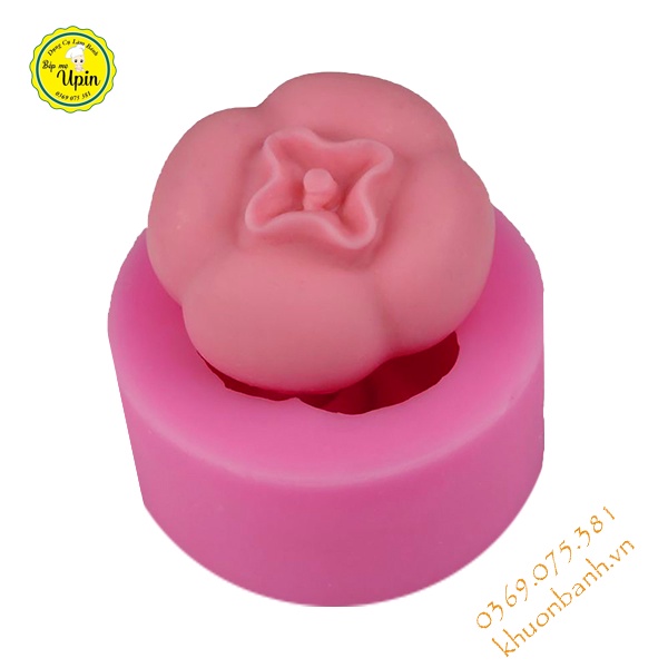 Khuôn silicon quả hồng 6,5cm