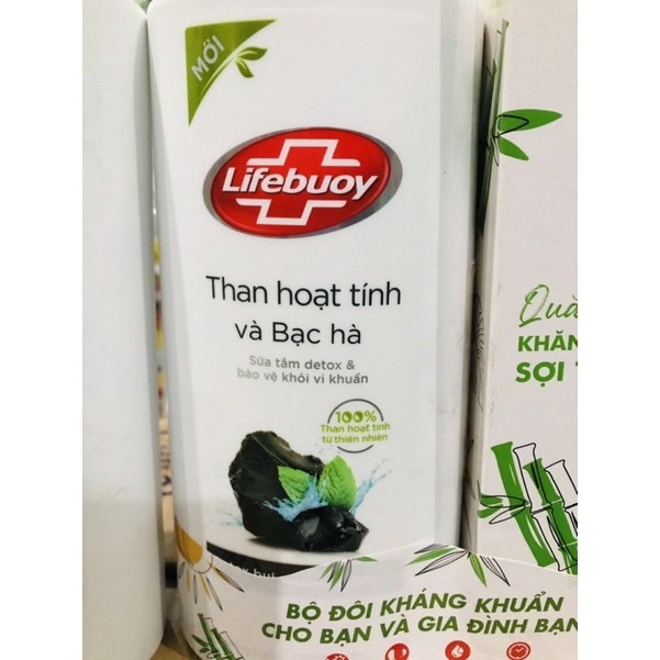 Sữa Tắm Lifebuoy Than Hoạt Tính/Matcha Khổ Qua/ Tràm Trà Muối Hồng 850g