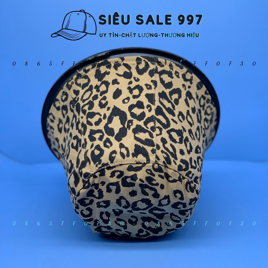 MŨ BO DẠNG NỒI CỤP HỌA TIẾT DA BEO HÀNG NHẬP QC THỜI TRANG CAO CẤP