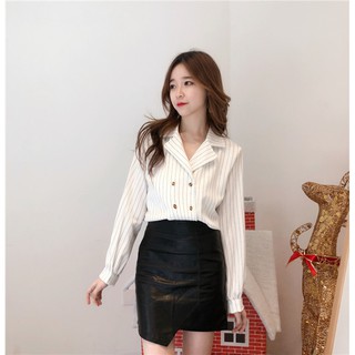 Áo sơ mi cổ vest thanh lịch