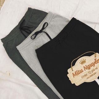 Quần jogger thun tăm