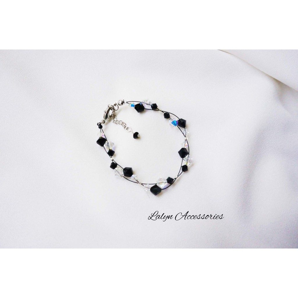 Vòng tay Lắc tay handmade pha lê Swarovski Áo cao cấp chính hãng B009 - Độc quyền Lalyn Accessories