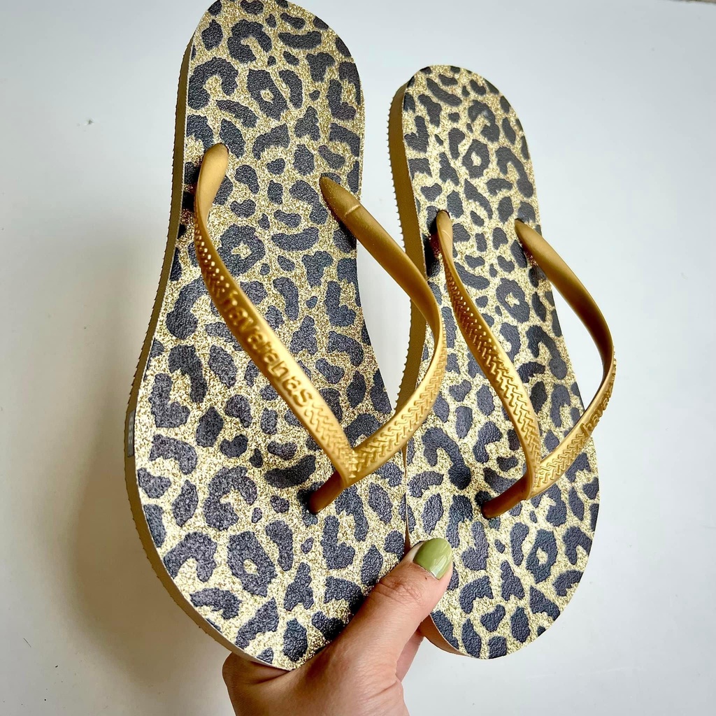 Dép kẹp xỏ ngón, dép tông nữ Havaianas 2 tầng gia công hàng handmade siêu bền đẹp b1