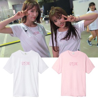 [Áo thun nửa tay dáng rộng] IZONE IZONE Yabuki Nauko Miyawaki Sakura Concert Hỗ trợ ngoại vi Phong cách va chạm Bài hát Phù hợp với nam nữ Co