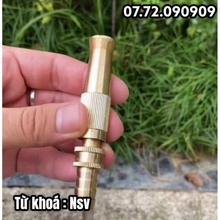 NSV Vòi xịt rửa xe tưới cây tăng áp bằng đồng (kèm siết cổ dê)