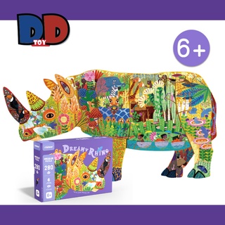 Đồ chơi xếp hình puzzle khủng long tê giác hiệu MIDEER 280 mảnh cho bé phát triển trí thông minh