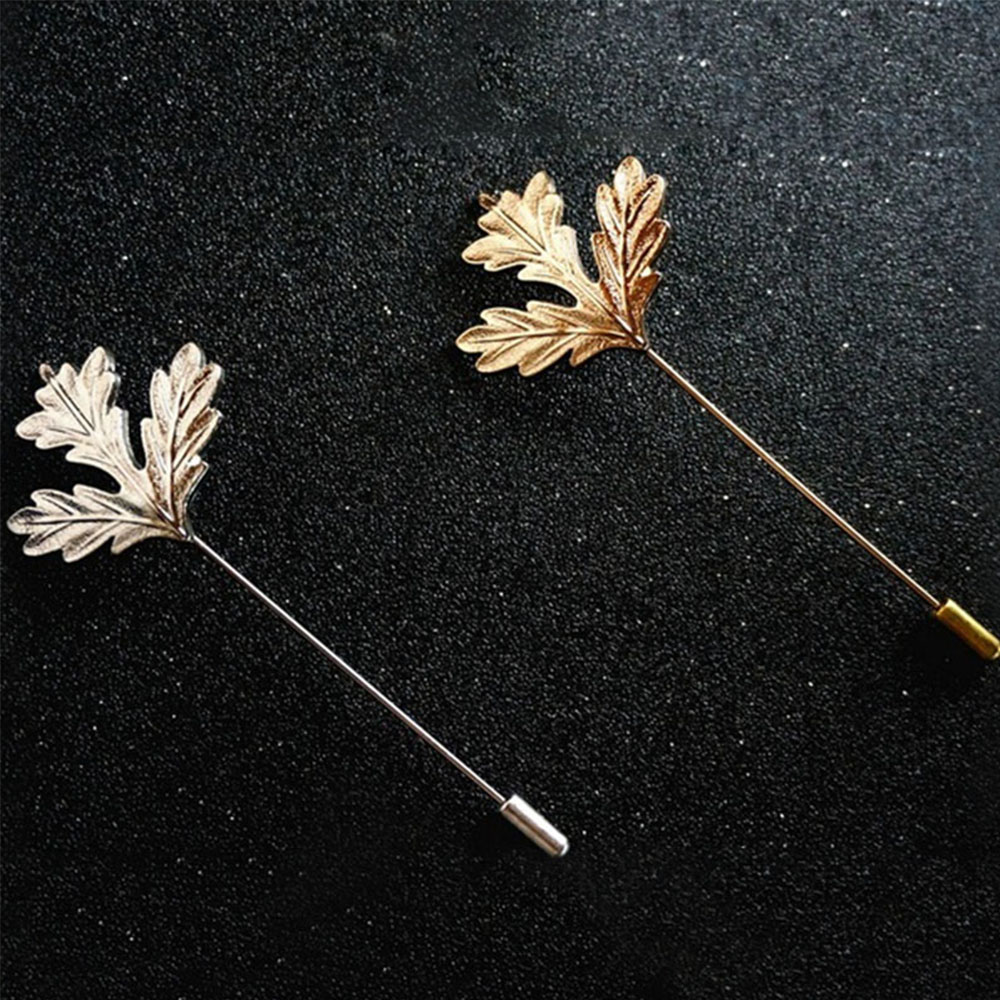 Ghim Cài Áo Hình Lá Phong Nhiều Màu Chất Lượng Cao