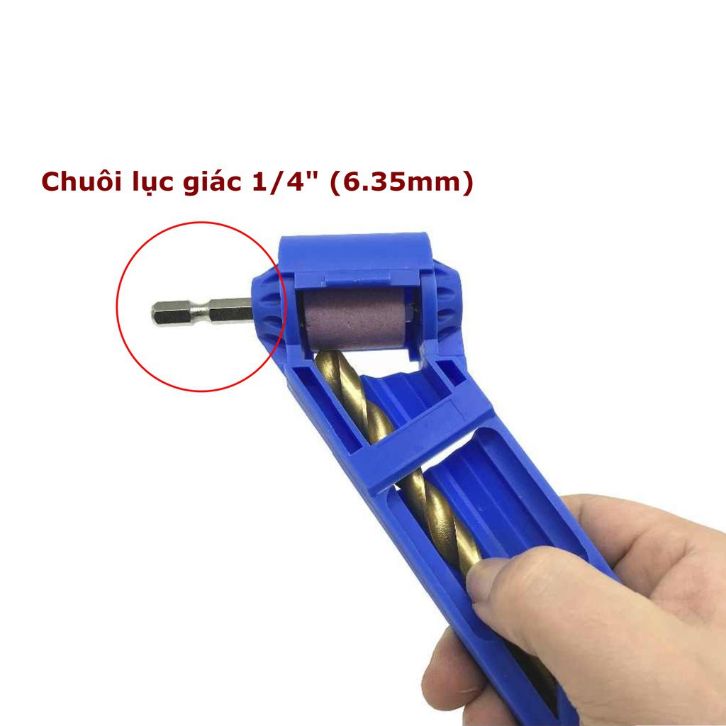 [RẺ VÔ ĐỊCH] Bộ dụng cụ mài mũi khoan, cữ mài mũi khoan 2-12.5mm gắn máy khoan cầm tay