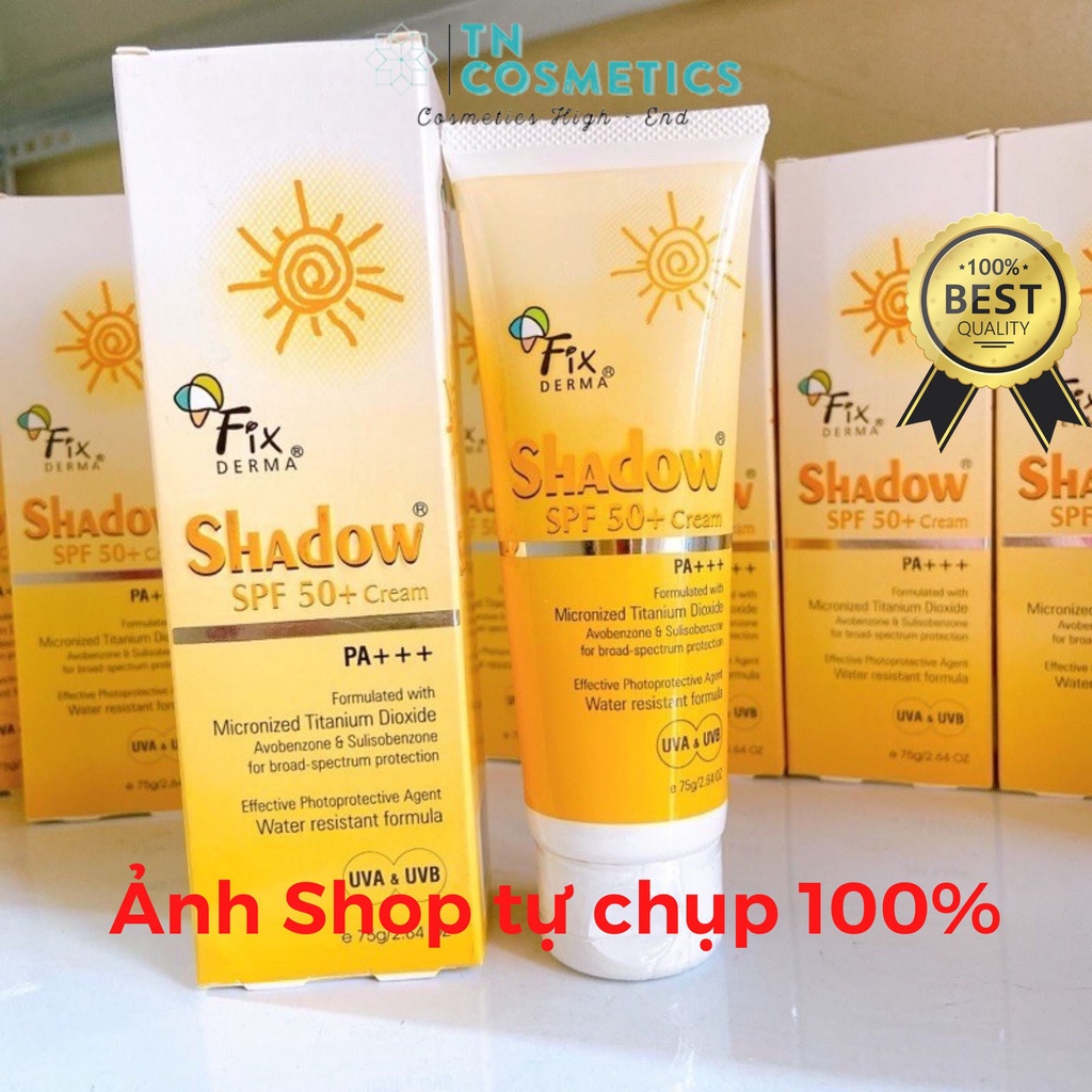 Kem Chống Nắng Fixderma Shadow SPF 50+ Cream, Gel Chống Nắng Fixderma Shadow SPF30+ 75ml KCN1003