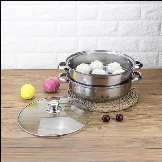 Nồi lẩu hấp thông minh 2 tầng siêu tiện lợi cho nhà bếp, CORBIN_STORE