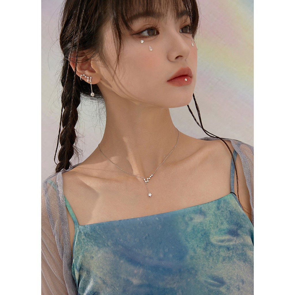 (069) Dây Chuyền Bạc Hình Chòm Sao Kim Cương Lấp Lánh Thu Hút ✨