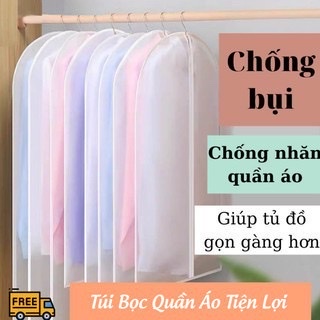Túi Bọc Bảo Quản Quần Áo Treo Tủ Chống Bụi , Túi Bọc Trùm Quần Áo Loại Dày, Có Khóa,Chống Thấm,Nhiều Kích Thước