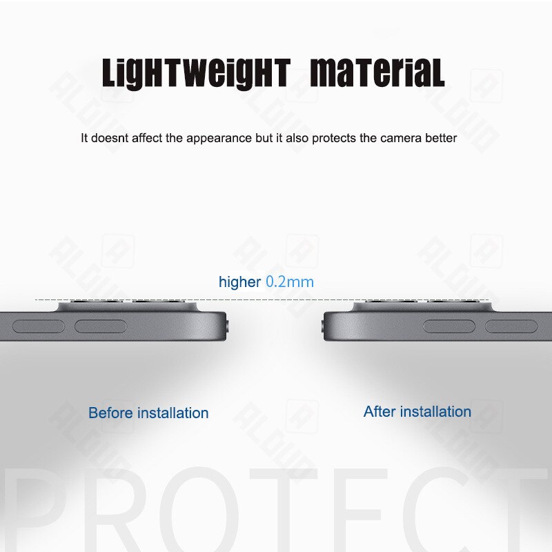 Kính cường lực bảo vệ camera sau trong suốt thích hợp cho Apple iPad Pro 11 12.9 2021