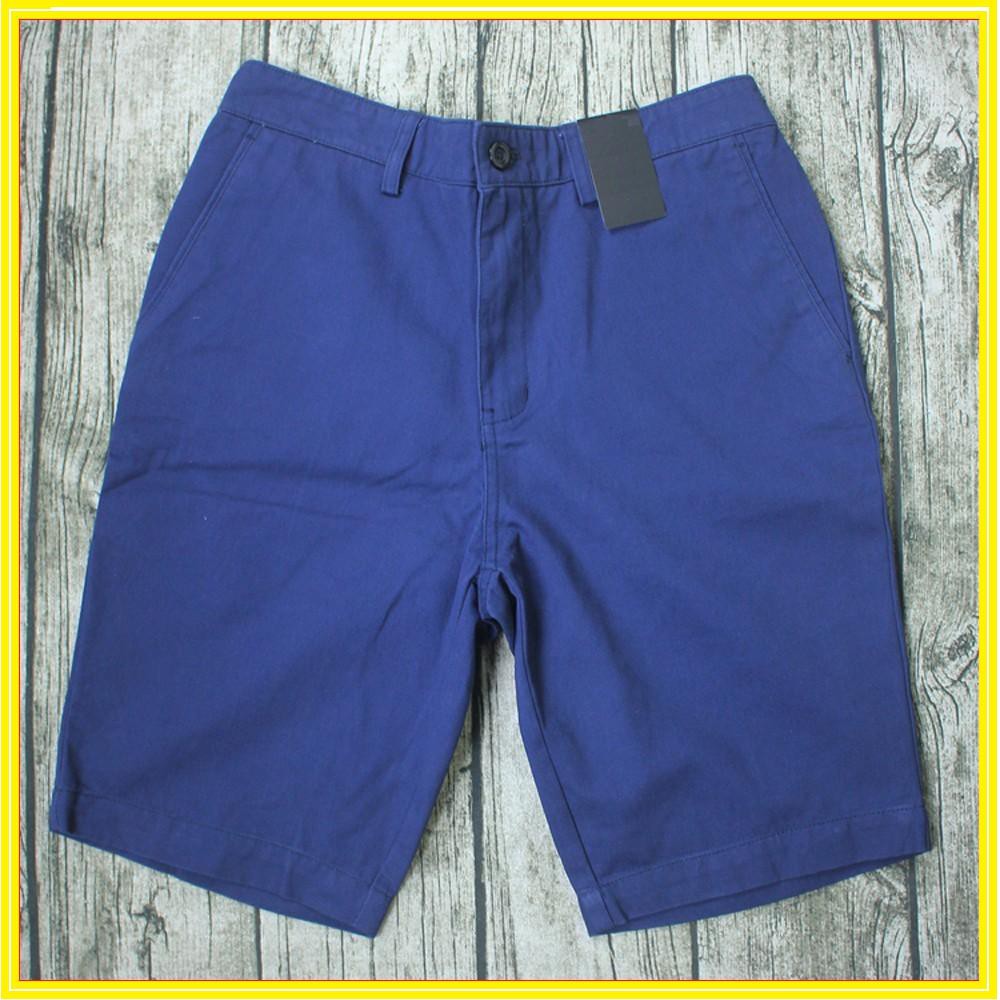 NEW ARRIVAL Quần ngố nam kaki thời trang màu Xanh than