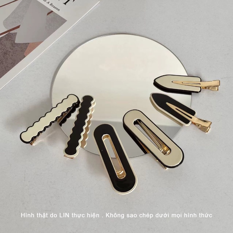 Kẹp Tóc Kẹp Mái Kẹp Mỏ Vịt LIN Đơn Giản Thanh Lịch