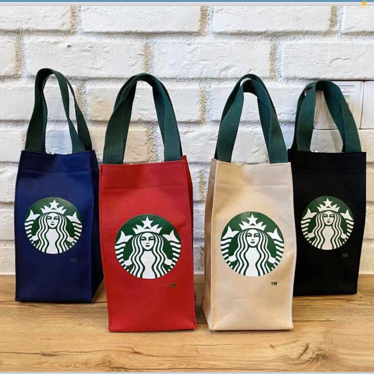Bình Giữ Nhiệt Cao Cấp Starbucks Túi Đựng Cốc Nước Túi Di Động Hầm Cốc Túi Cốc Nước Túi Hầm Ấm Siêu Bảo Vệ Túi Mẹ Di Động dày Flowerdance