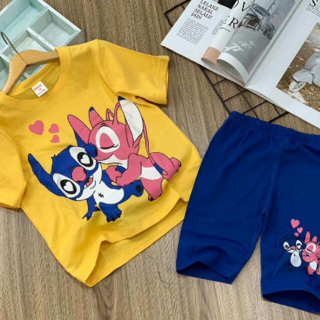 Combo 4 bộ cotton dành cho bé gái