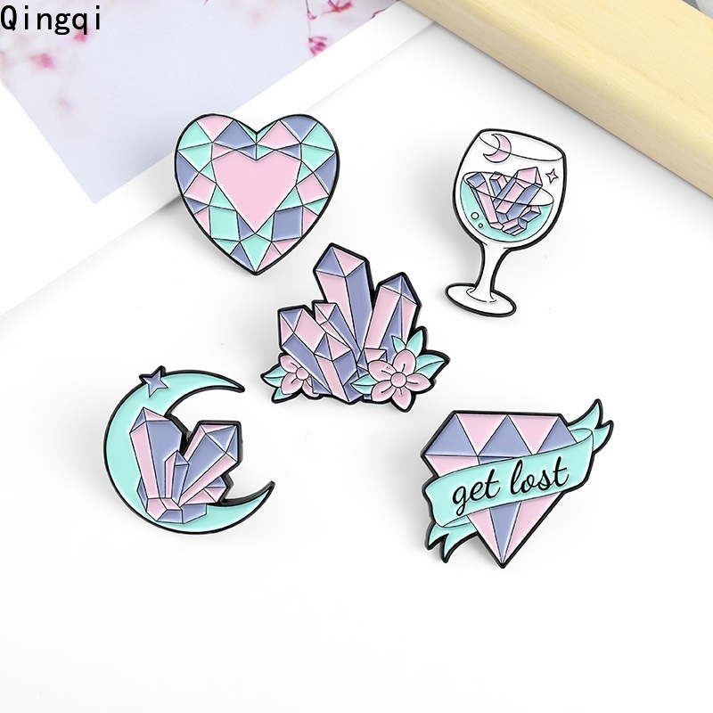 Ghim cài áo Miss Zoe hình mặt trăng hoạt hình nhiều kiểu dáng tùy chọn sáng tạo