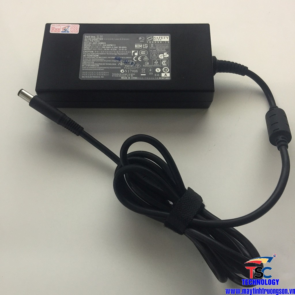Sạc Laptop DELL 19.5V 9.23A Dùng Cho Dòng Laptop Workstation, Bisiness, Alienware | Sạc Zin Chính Hãng