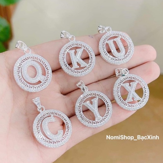 Dây phụng mặt chữ cái cao cấp. Nam nữ đeo đều được. Cá tính độc đáo Mainomi Shop Bạc Xinh
