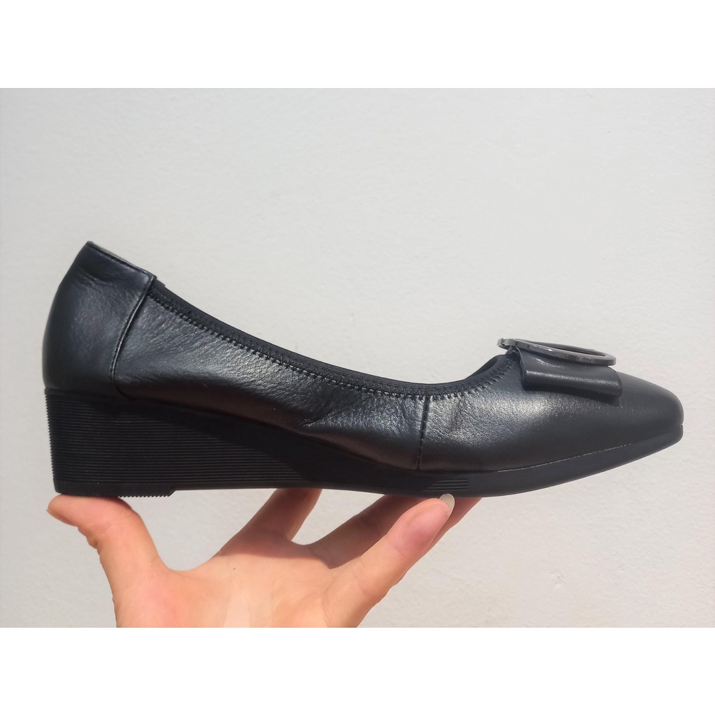 Giày đế xuồng ICARDI cao 3cm mũi đính đá